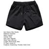 Men Running Shorts Elastic Waist Drawstring Gym Short Pants Solid Color Wide Leg Outdoor Shorts Streetwear