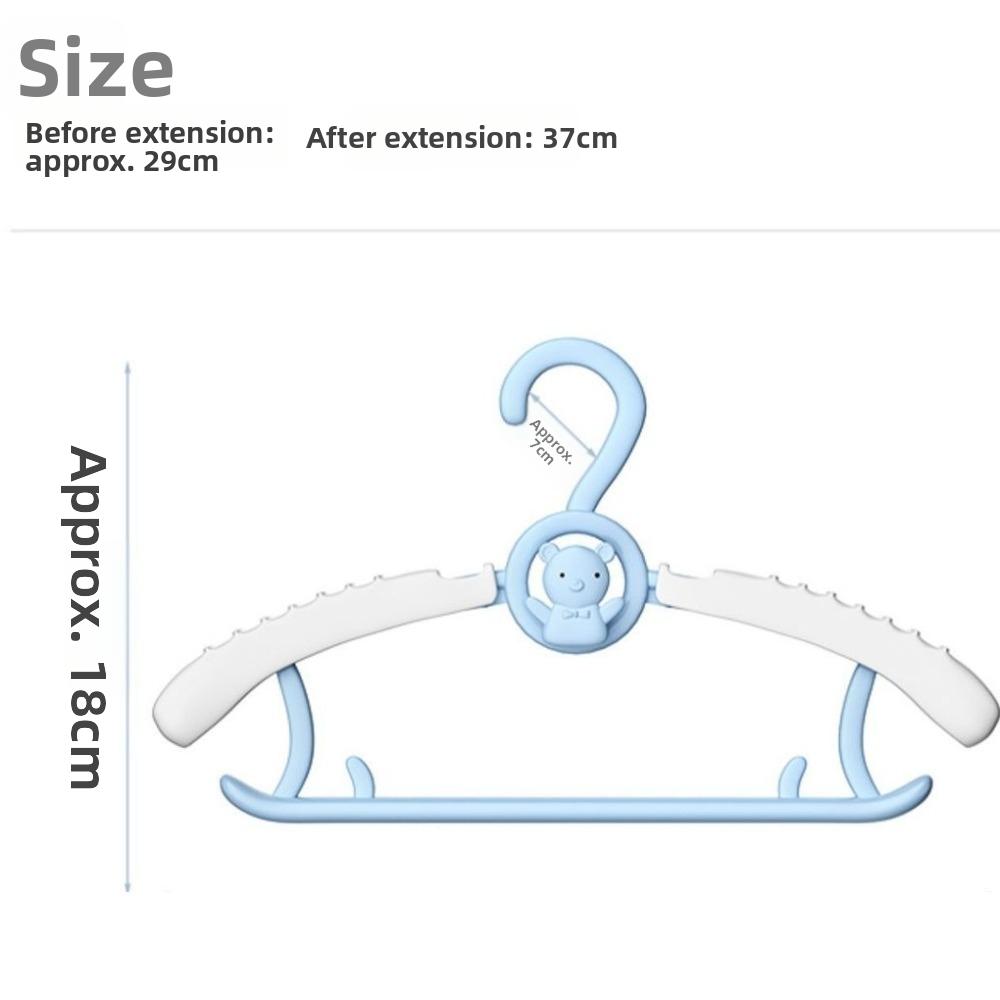10 Pcs Extendable Baby Clothes Hanger Anti Slip Infant Clothing Hanger  Household Use