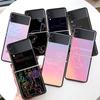 Люби Себя Цветочное Сердце Линия Kpop Жесткий ПК Прозрачный Чехол для Телефона для Samsung Galaxy Z Flip 7 6 5 4 3 5G Flip3 Flip4 Flip5 ZFl