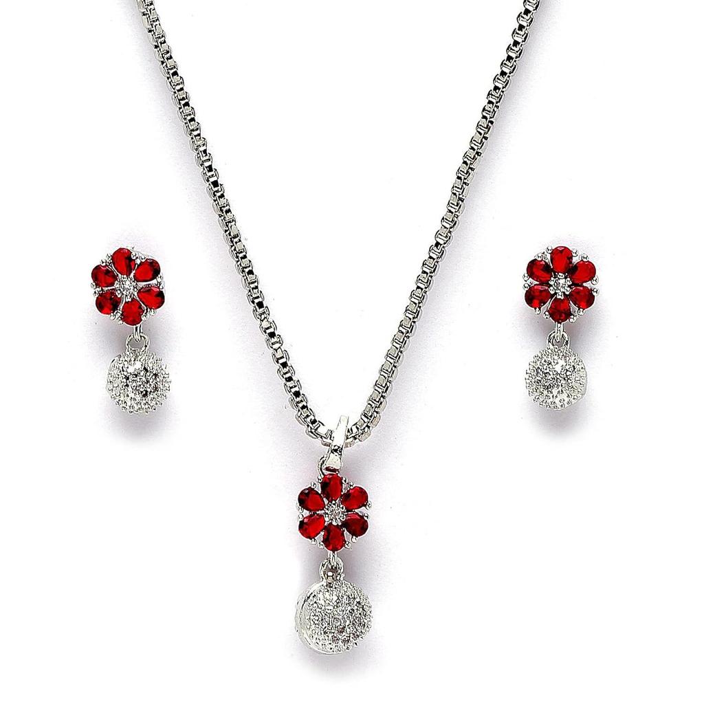 ZENEME милый кулон в форме цветка с родиевым покрытием серебряного цвета с кубическим цирконием и шипами, ювелирные изделия из сережек