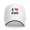 I Love CoC Art Cap Fashion Casual Baseball Caps Adjustable Hat Hip Hop Summer Unisex Baseball Hats Customizable Polychromat