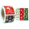 Wrapping Happy New Year Merry Christmas Stickers Santa Claus Snowman Sealing Labels Greeting Tags