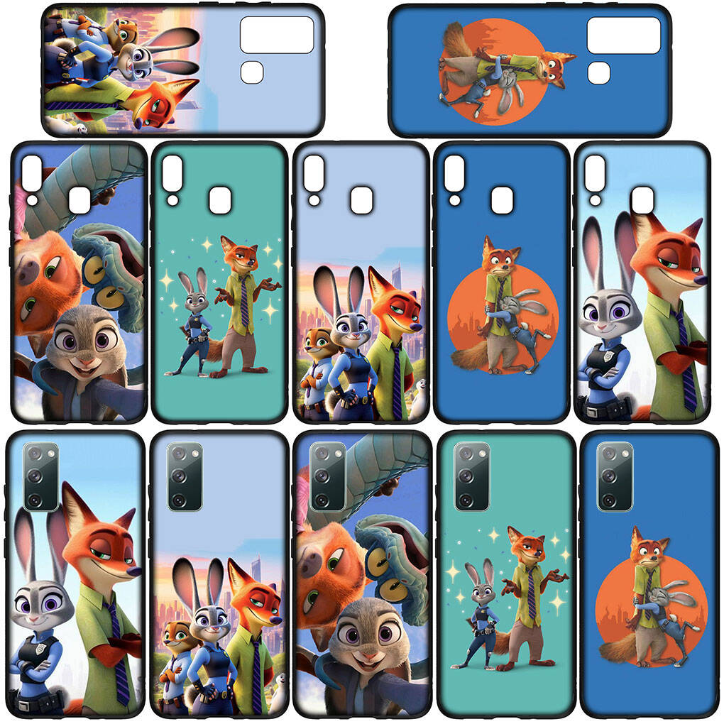 Чехол для телефона для iPhone 17 16 15 Plus XR Huawei P30 P20 Lite Redmi Note 14 12 11 13 Pro Max OPPO A60 A80 A40 A18 Постер Ник Уайлд Зверополис 2 Джуди Чехол