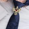 Мужская Деловая Молния Пряжка для Галстука Кольцо-Зажим для Воротника с Стразами Императора Обруч для Галстука Рубашка Винтажный Рыцарский Обруч для Галстука