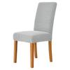 Light Gray Thick Gray Checkered Chair Cover