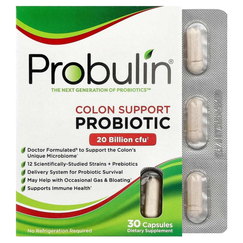 Поддержка кишечника Probulin Пробиотические капсулы 30 таблеток 1 шт