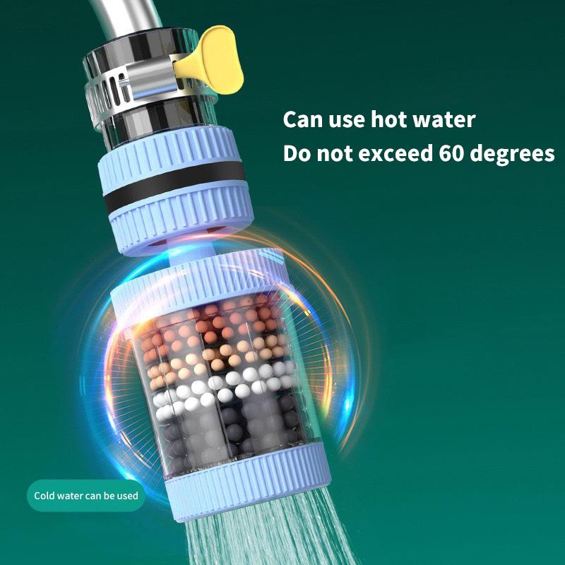 6-слойный фильтр для воды, очиститель крана, вращение на 360°, универсальный аэратор для крана, насадка-смеситель, барботер для кухни и ванной комнаты