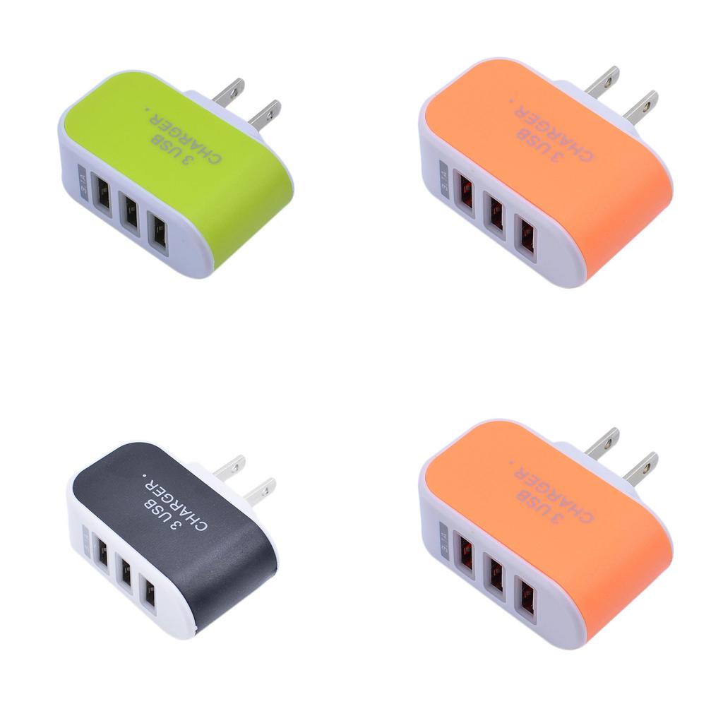 Светодиодное USB-зарядное устройство для смартфонов со светящимся индикатором и мощностью 5 Вт для путешествий и офиса