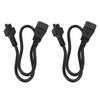 60cm IEC 320 C14 Male To IEC320 C5 Female Adapter Cable Universal C14 To C5 Power Power Plug