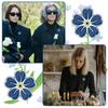 Значок-булавка «Незабудка» Памятные значки Оптом Празднование жизни Похоронные сувениры Болезнь Альцгеймера Деменция Цветок незабудки Значок на лацкан