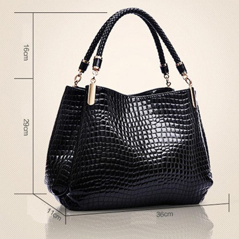 Bags Women Leather Handbags Luxury Ladies Hand Bags Purse Fashion Shoulder Bags Crocodile
