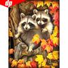 Diamond Painting Animal Diamond Embroidery Mosaic Raccoon Full Dill Round Rhinestone