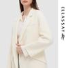 ELLASSAY Women's Autumn/Winter Merino Wool Mid-length Coat