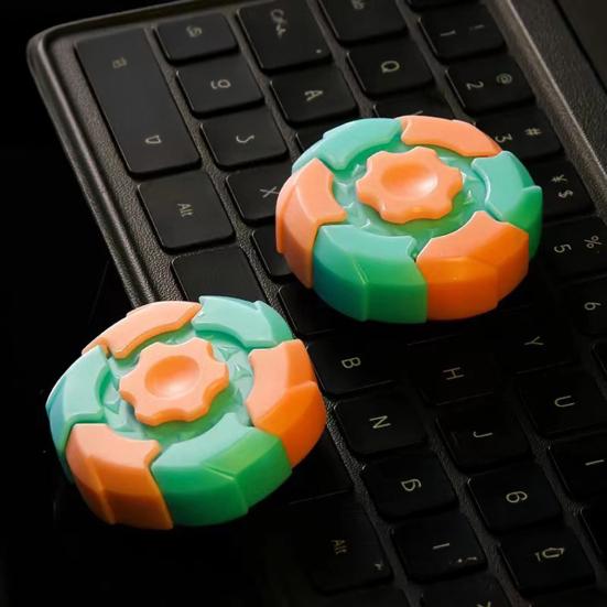 Магнитная игрушка-спиннер для снятия стресса и беспокойства для детей и подростков, для взрослых, светящийся гироскоп на кончике пальца, портативная образовательная сенсорная вращающаяся игрушка для путешествий