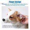 50 Pcs Ear Cleaning Finger Wipes for Pets Finger Sleeve Design Natural Ingredients Ear Mites Remover Dog Cat Ear Wipes Ear Care Supplies