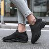 Women's Casual Mesh Sneakers Mountaineering Outdoor Anti Slip Slope Heel Lightweight Hiking Breathable Socks Shoes 2024 New