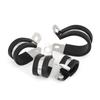 6-50mm Stainless Steel Hose Clamp Rubber Lined Clips Wiring Hose Clamp R-Type Pipe Mounting Fix Bracket Cable Fasteners Hardware