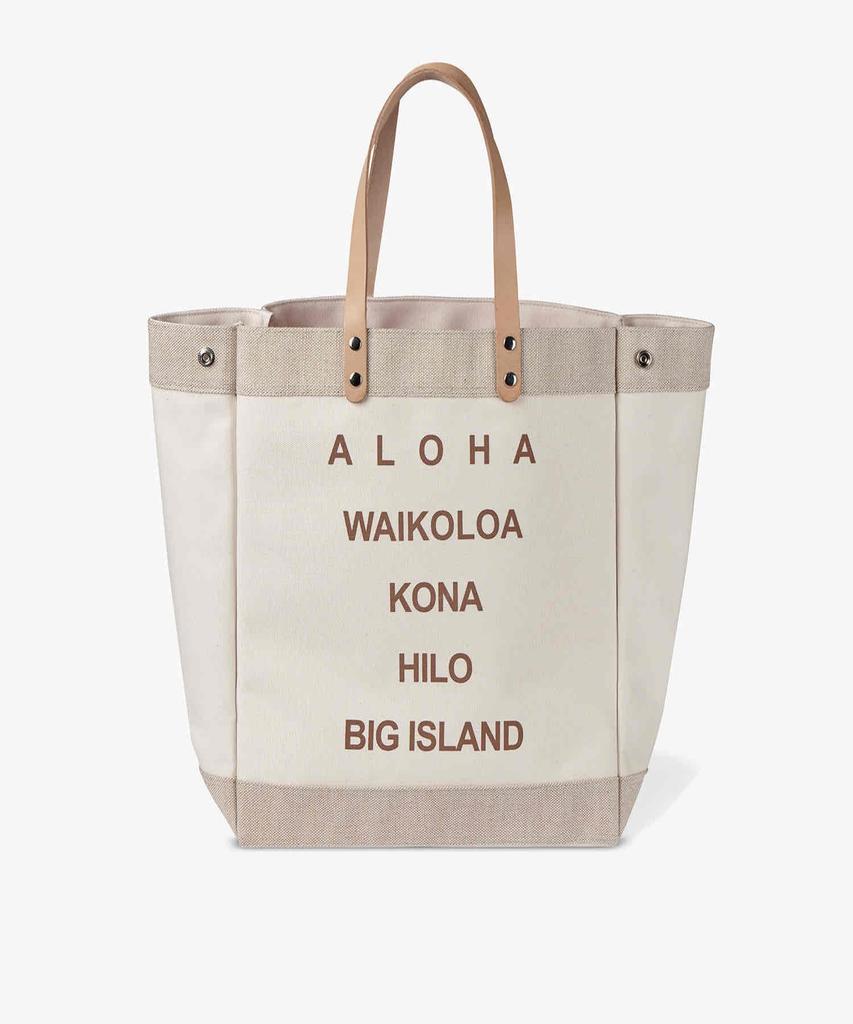 Loco Hawaii Aloha Канвасная сумка-тоут Слоновая кость