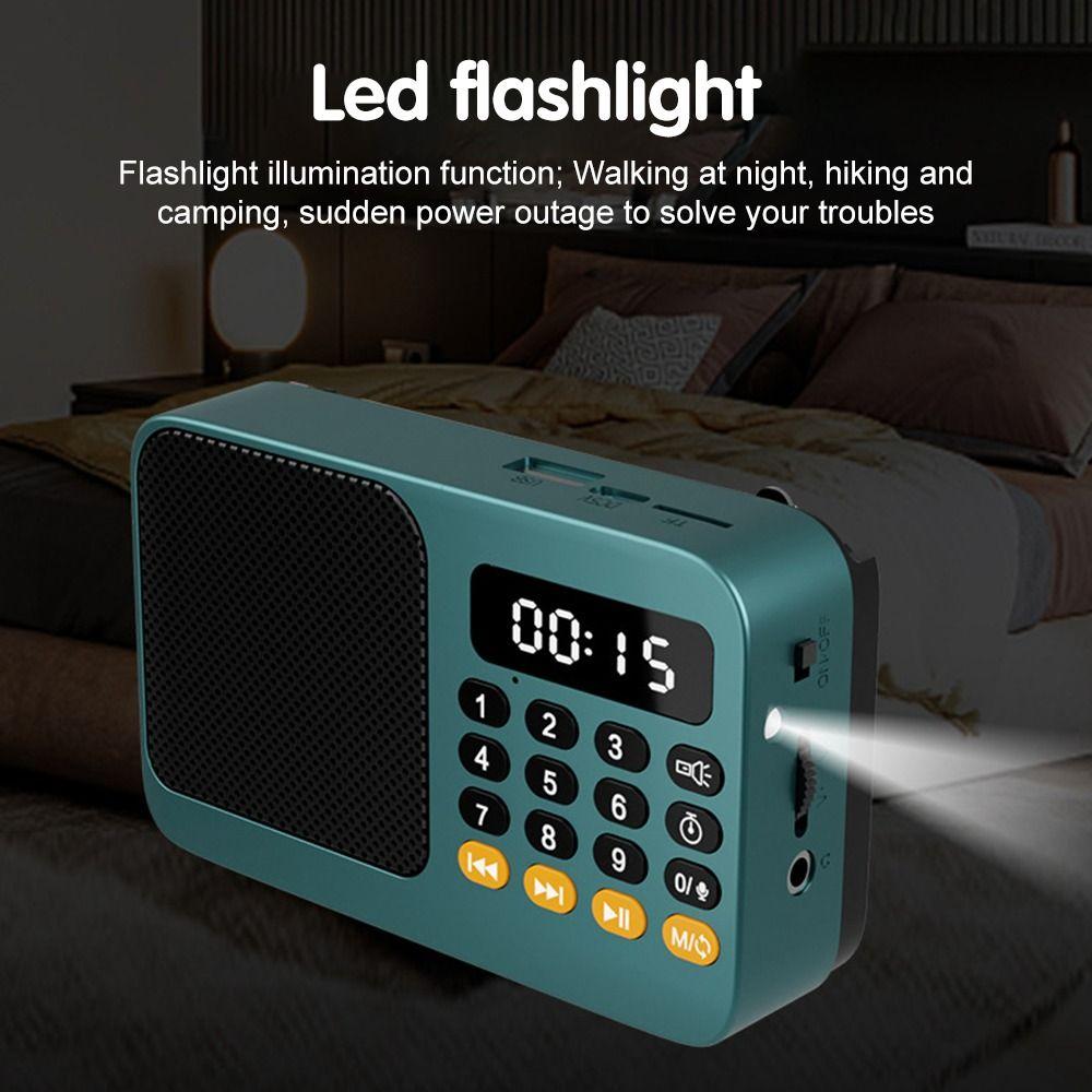 Bluetooth-Compatible Music Player Rechargeable MP3 Player High Quality Portable Radio