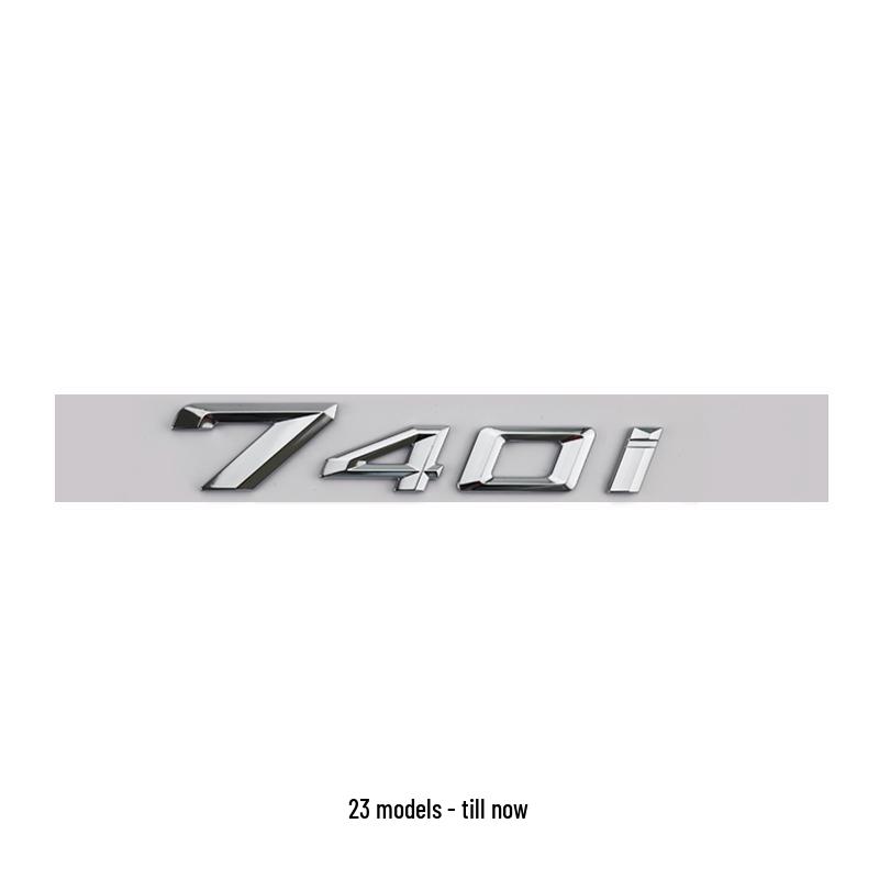 BMW 7 Series 23 Model Rear Emblem Sticker (740Li, 730Li, 750Li, 760Li)