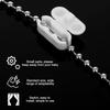 Ball Chain Connectors 30 Pcs Roller Shade Beaded Connector White Plastic Beaded Chain Connector Connector Clips for Blind Cord Vertical Roman Roller