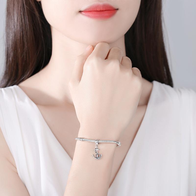 Оригинальные подвески Lucky Horseshoe Clover кулон бусины подходят Pan Brand браслеты ожерелья DIY ювелирные изделия для женщин