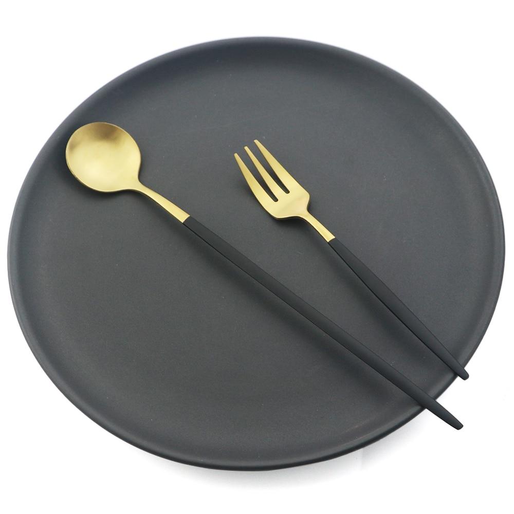 6 шт. цветной набор вилок, чайный торт, вилка для закусок, столовые приборы, столовые приборы, матовая посуда из нержавеющей стали, десертная фруктовая вилка, набор столового серебра