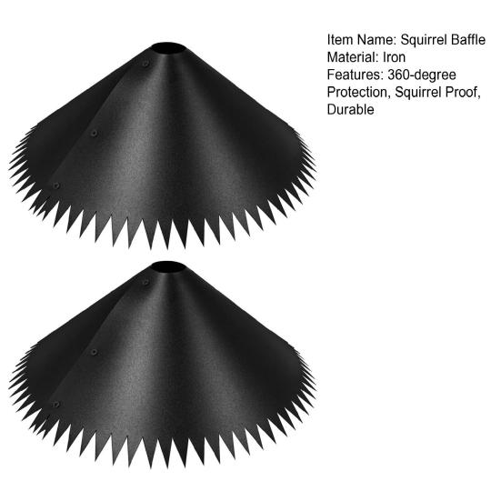 1/2 шт. защитный экран от белок, металлический держатель для столба, ограничитель для защиты от белок, для уличной кормушки для птиц и крюка для пастуха