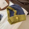 Japanese Retro Hat Women Scarf Winter Hat and Neck Cold Proof Warm Knit Cap Female Fashion Color Matching Women's Hats