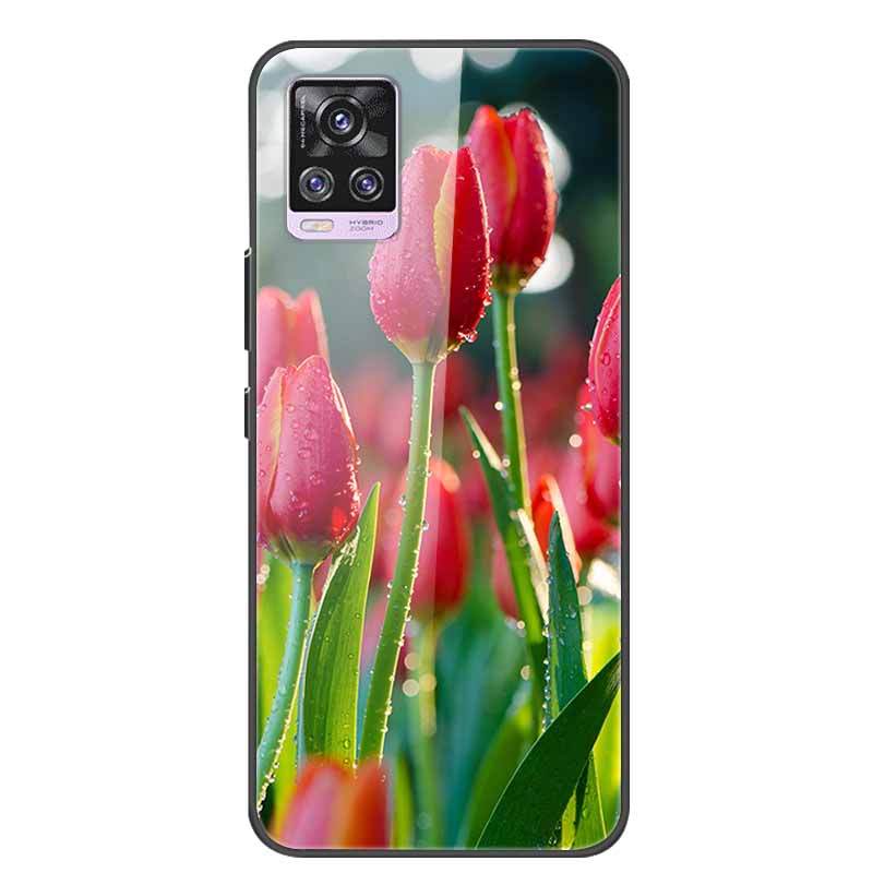 6.44" Tempered Glass Case For Vivo V20 Pro Case V 20 Pro Soft Bumper Hard Back Cover For Vivo V20 Pro 2020 Phone Case Coque Para