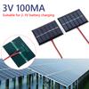 1/2 шт. Солнечный элемент 100 мА 1 Вт 3 В Зарядное устройство для солнечной панели с кабелем DIY Поликристаллический солнечный эпоксидный элемент Зарядное устройство для зарядки аккумулятора 2-3 В