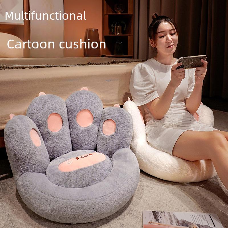 Подушка для пола Tatami Lazy Cat Claw — плотный, интегрированный футон со спинкой для дивана в спальне или гостиной.