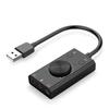 External Usb Sound Card, Stereo Usb Sound Card, Microphone, Speaker, 3.5 Mm Audio Jack, Cable Adapter for PC, Laptop, Free Driver