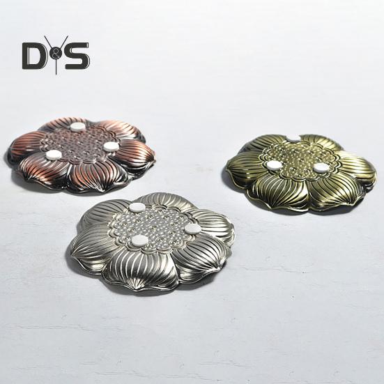 Нескользящий коврик для чашки, хорошая изоляция, форма лотоса, сплав, декор стола, подставка для чая