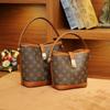 Новая персонализированная печатная ретро сумка через плечо модный тренд большая вместимость сумка-ведро универсальная высококлассная сумочка женская