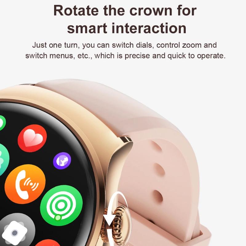 2025 Новые женские модные умные часы Женские AMOLED HD экран GPS Пульсометр Звонки по Bluetooth Водонепроницаемые Уличные умные часы для Xiaomi