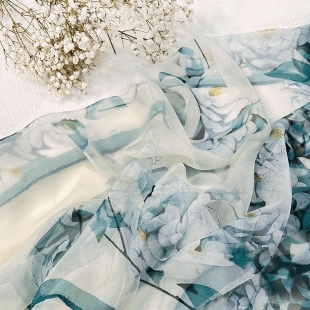 Sun-Resistant Beach Shawl Breathable Bandana Portable Sunscreen Hijab for Women