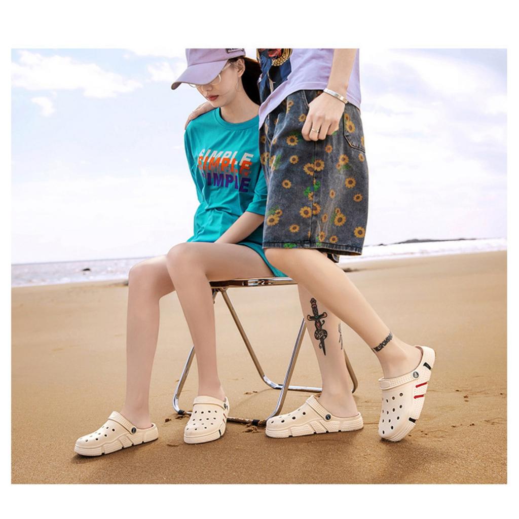 Летние мужские туфли Cave Shoes, тренд на нескользящие сандалии с мягкой подошвой и полым носком, мужские пляжные тапочки с толстой подошвой