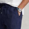 Polo Ralph Lauren SS22 Полосатые зауженные повседневные брюки мужские низ темно-синего цвета MNPOPNT14G20357-410