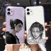 RUICHI Атака Титанов Чехол для телефона с аниме для iPhone 11 12 Mini 13 Pro XS Max X 8 7 6s Plus 5 SE XR Прозрачный чехол