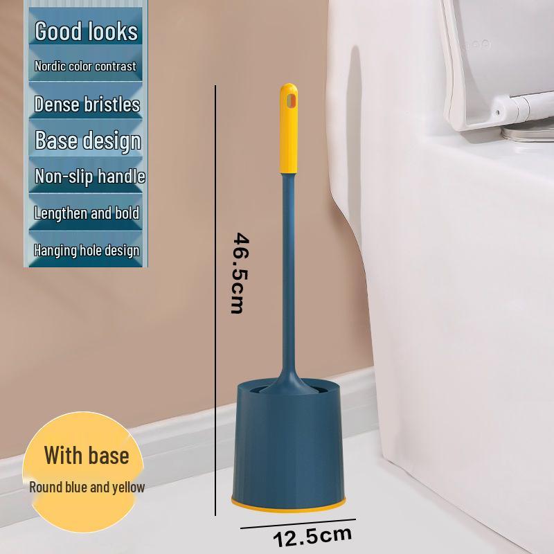 Настенный набор туалетной щетки для ванной комнаты с подставкой – Без мертвых углов, Безударный дизайн для эффективной очистки слива