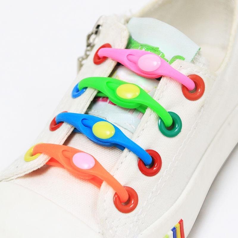 12 упаковок без шнурков, силиконовые эластичные шнурки, резиновые шнурки, ленивые кружева для взрослых и детей, бесплатные шнурки