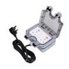 Уличная розетка Двойная коробка с силовыми розетками с кабелем IP66 Водонепроницаемая Британский стандарт 250В 13А