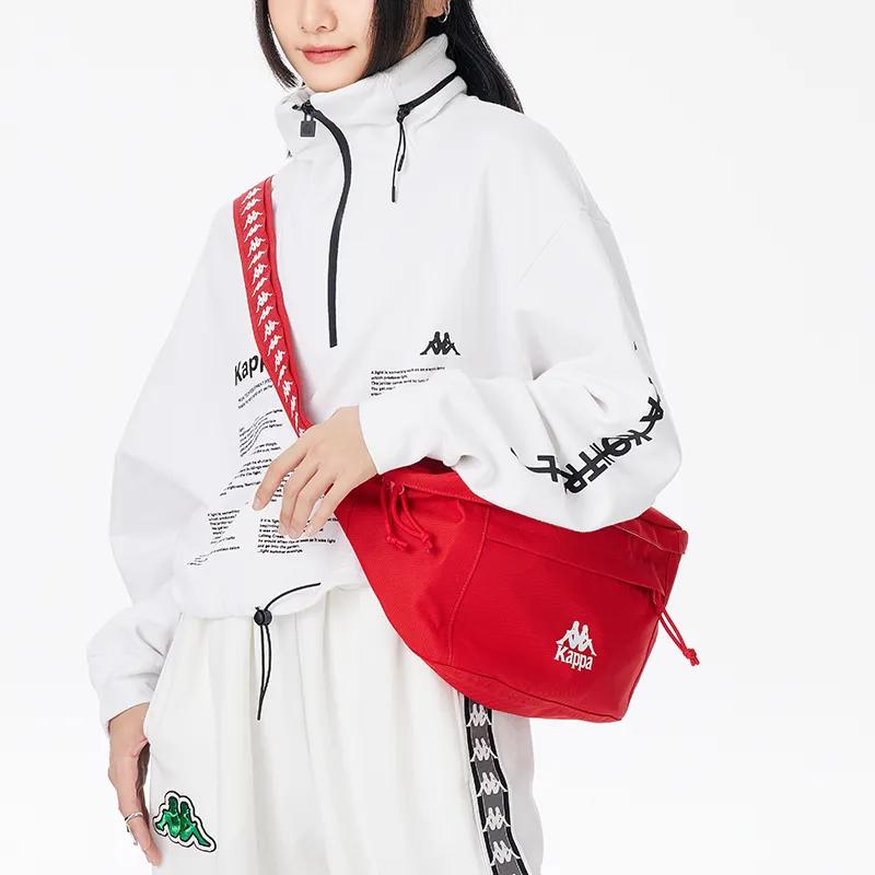 Kappa Polyester Sports Multifunction Crossbody Bag Fanny Pack Sling Bag Regular Unisex China Red (Unisex) Sling Bags K0DY8BX24AE 554