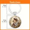 Virgin Blessed Mary Artistic Round Keyring Keychain For Faith Gifts Inspiration