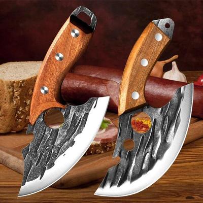Кованые кухонные ножи Нож для обвалки Нержавеющая сталь Тесак для мяса Нож для рыбы Нож для резки стейка Овощи Нож для фруктов Открывалка для бутылок