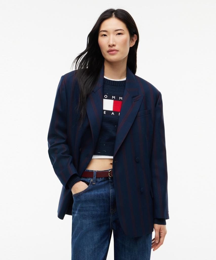 TOMMY JEANS Wool Blend Collegiate Blazer (T32G7Wjc41Twt1C1G)