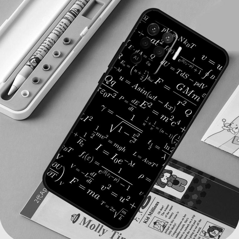 Физика Наука Математика Формула Для Oppo A60 A80 A40 A94 A74 A54 A15 A18 A38 A58 A78 A98 A16 A76 A96 A57 A17 A77 A5 Pro Чехол