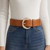 Suede Leather Waistband Rivet Western Cowboy Belt Adjustable Women Wide Belt  Pants Accessories