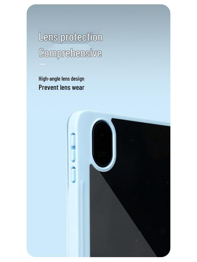 Honor Tablet GT2Pro/MagicPad3V7X9/X8A 10-inch Anti-Bend Leather & Transparent Acrylic Case